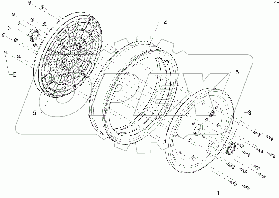  54710008 Depth guiding roller