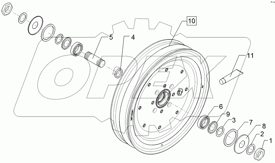  58310030 Depth guiding roller