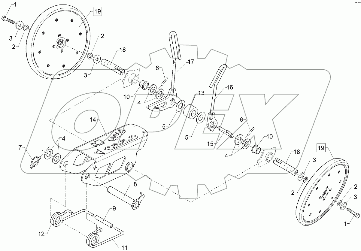  68310067 Levelling roller