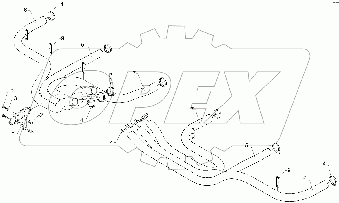 68310078 Hose guiding
