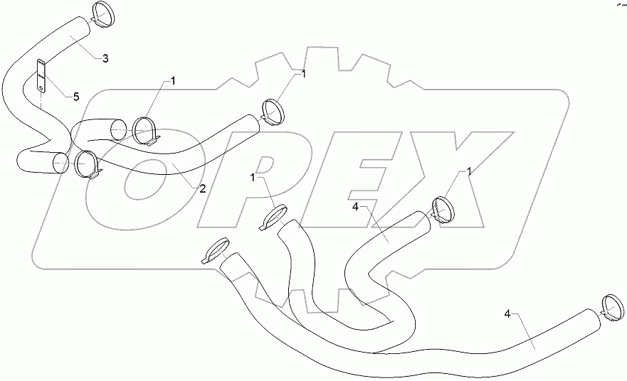  68310079 Hose guiding