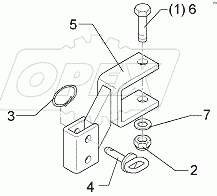  557 2520 Holder for track scraper