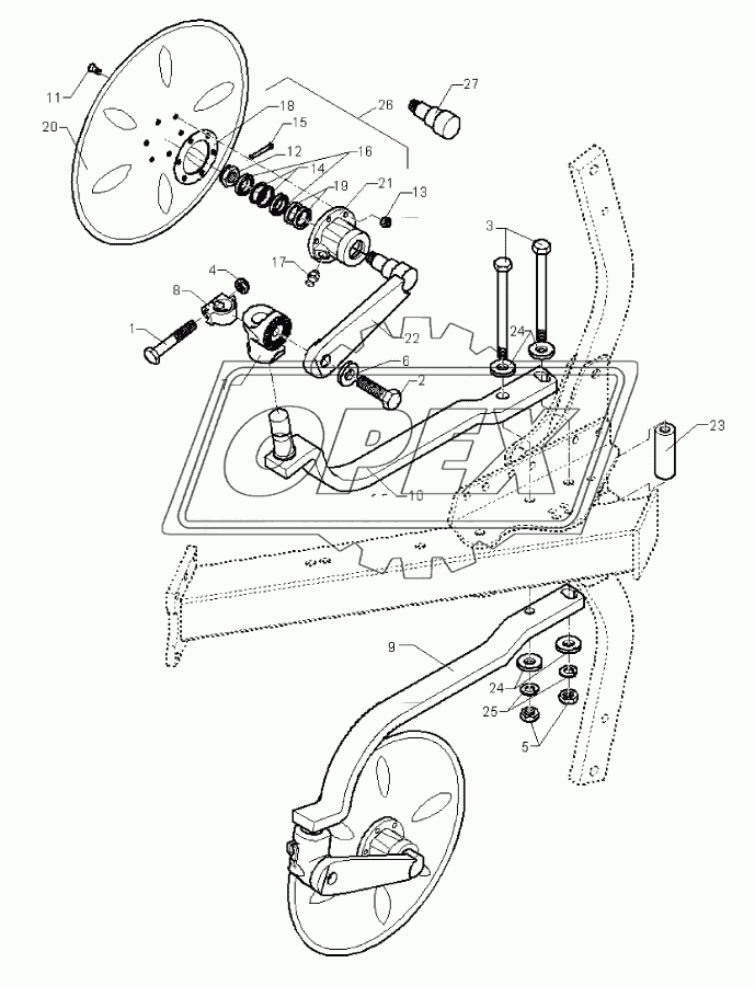 Disc coulter E9 D500 G