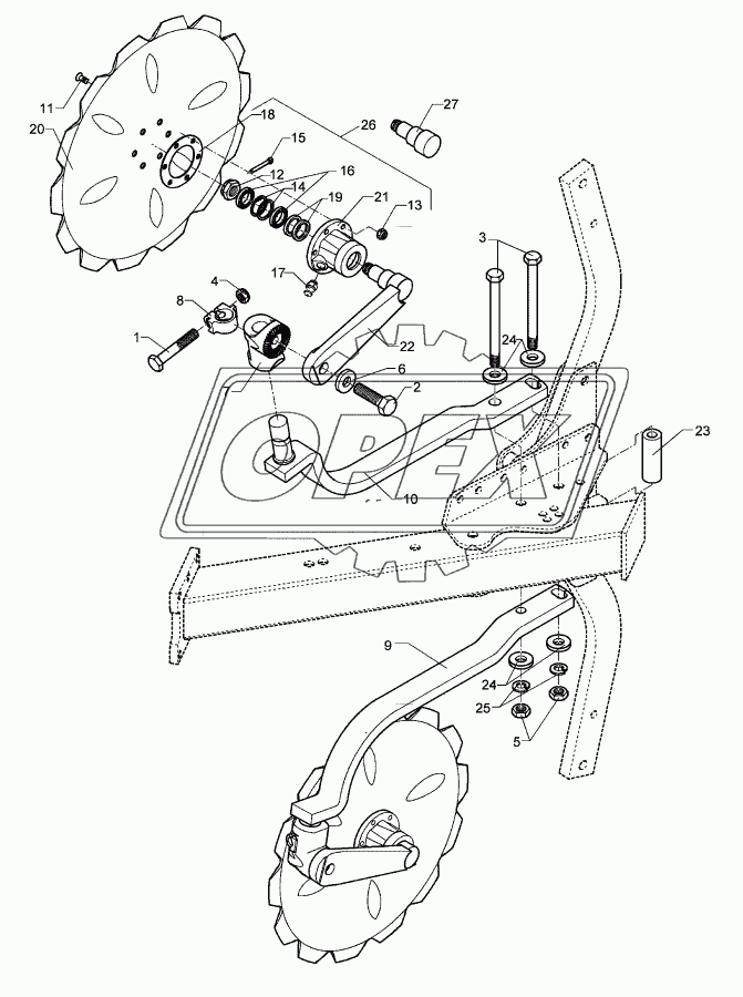 Disc coulter E9 D590 Z