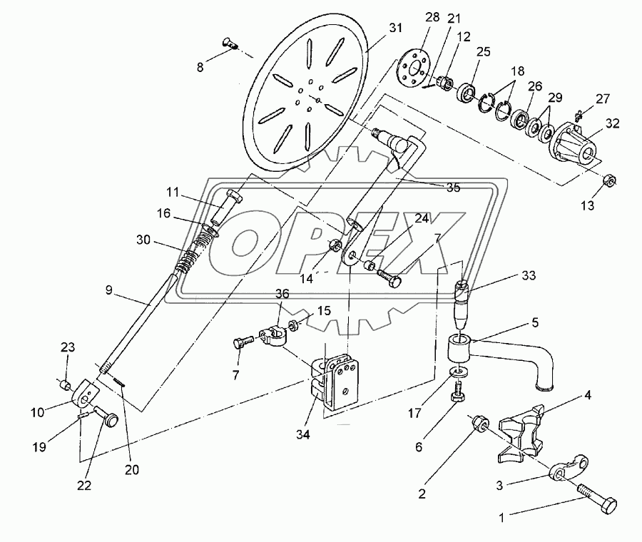 Trip disc-coulter X140-X160 RE 500 G