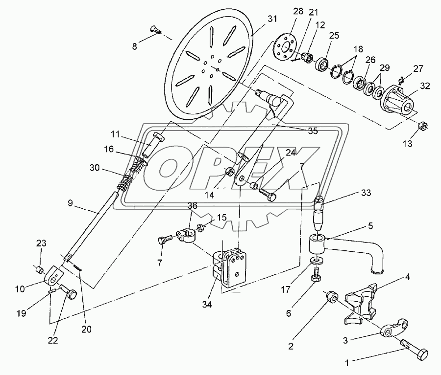 Trip disc-coulter X140-X160 LI 500 G