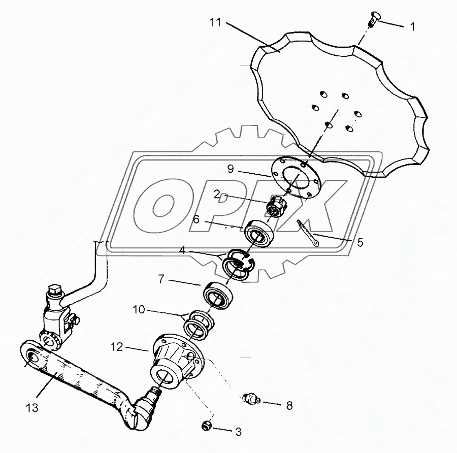 Disc arm D500-Z Z50