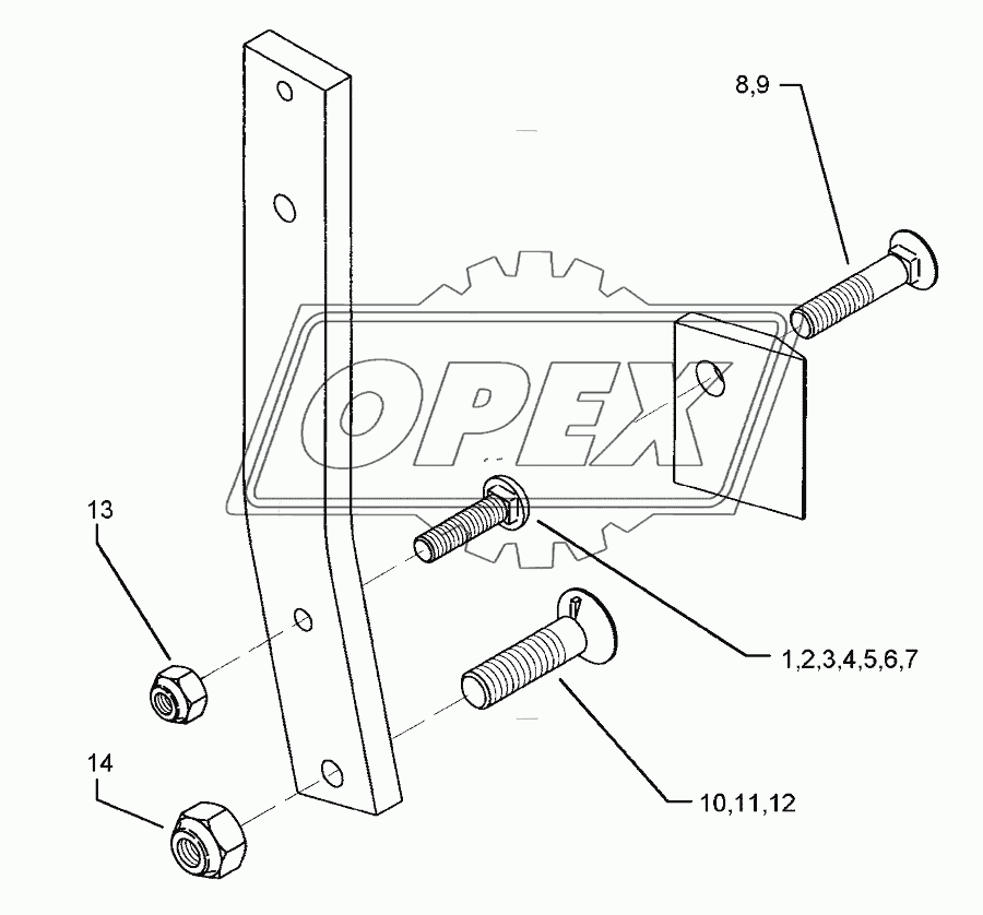 Bolts for leg Dural