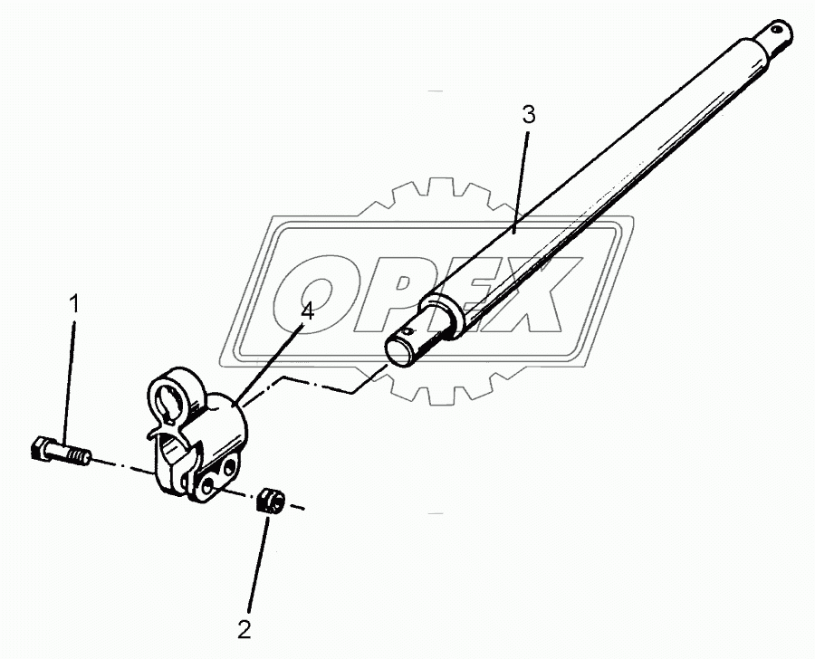 Lower link connection D68/68 L3 Z3