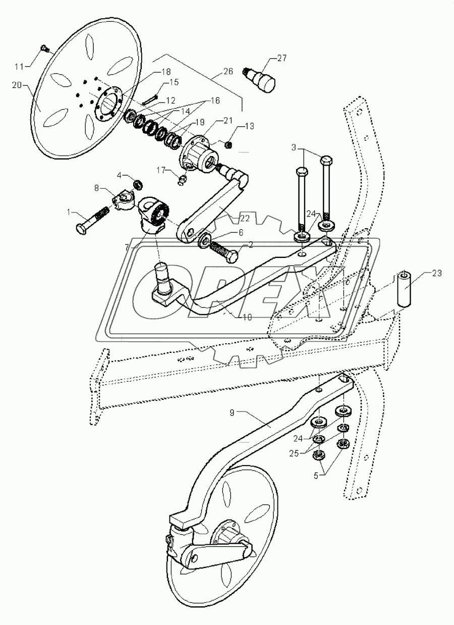 Disc coulter E8 D500-M G