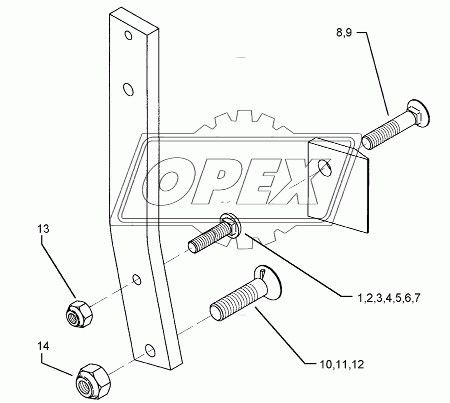 Bolts for leg Dural