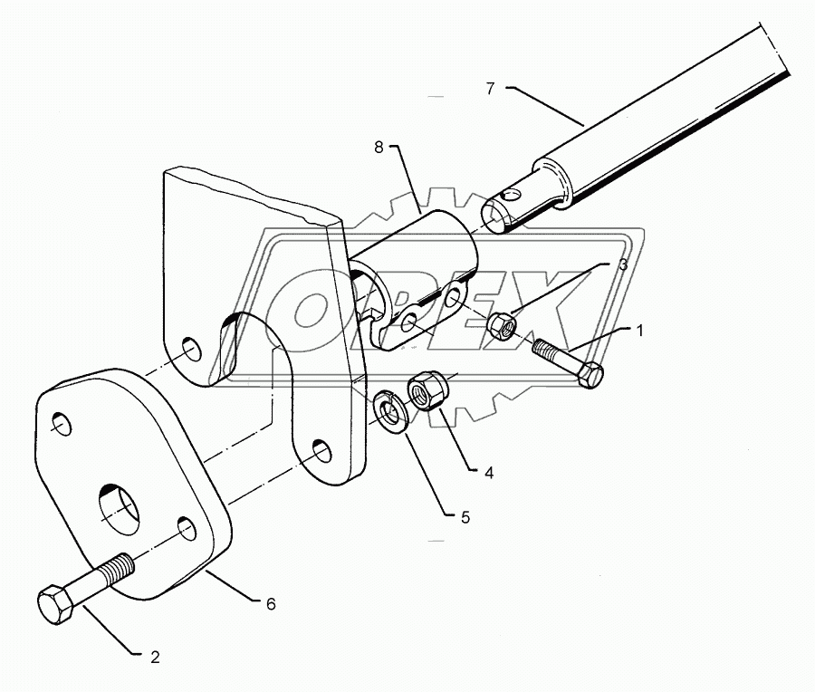 Lower link connection E55 L3 Z2