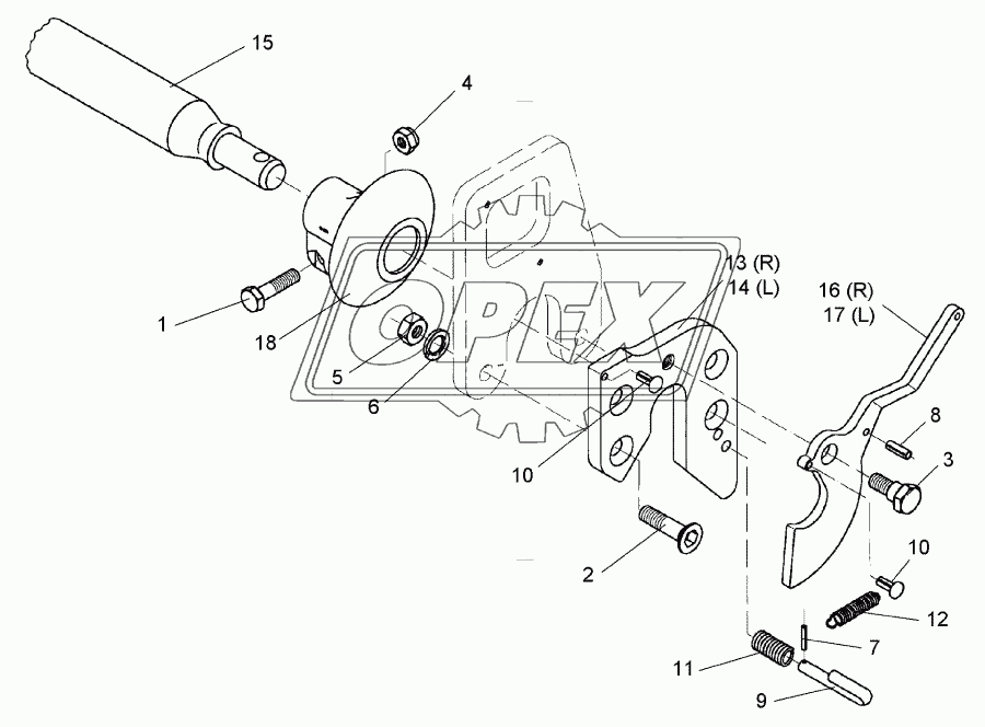 Lower link connection E55FH L3 Z2