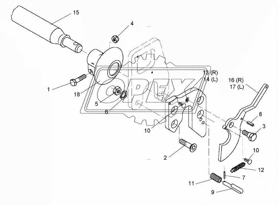 Lower link connection E55FH L2 Z2