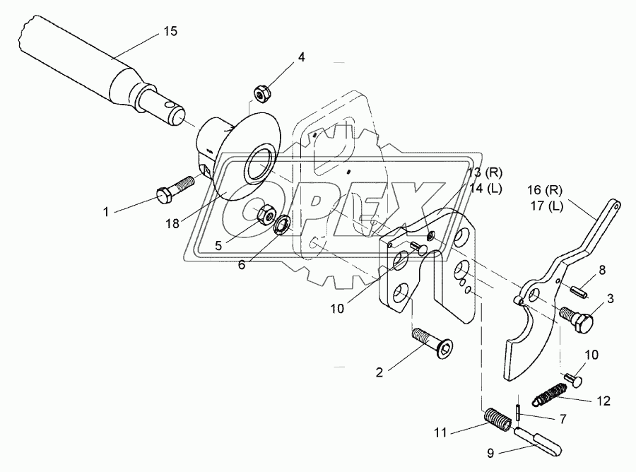 Lower link connection E55FH L3 Z2