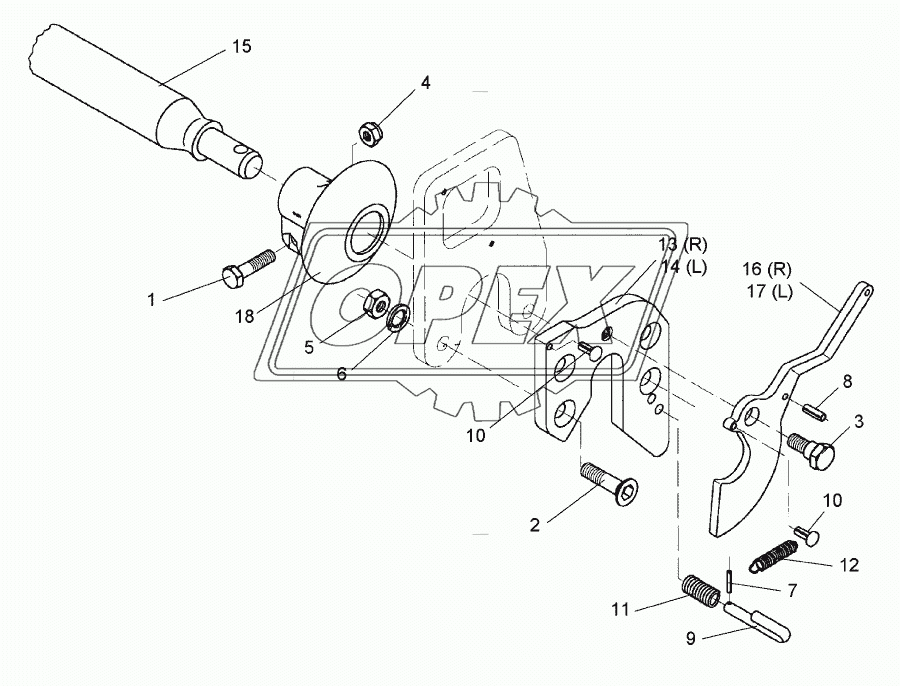 Lower link connection E55FH L3 Z2