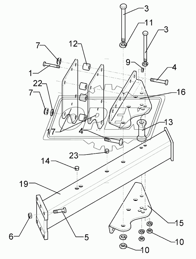 Frame extension EG 7-120-900