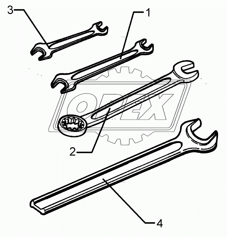 Tool set Granat 110+X 110