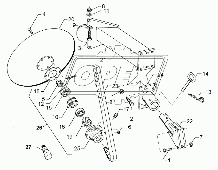 Headland attachment disc GPS-E7-D530