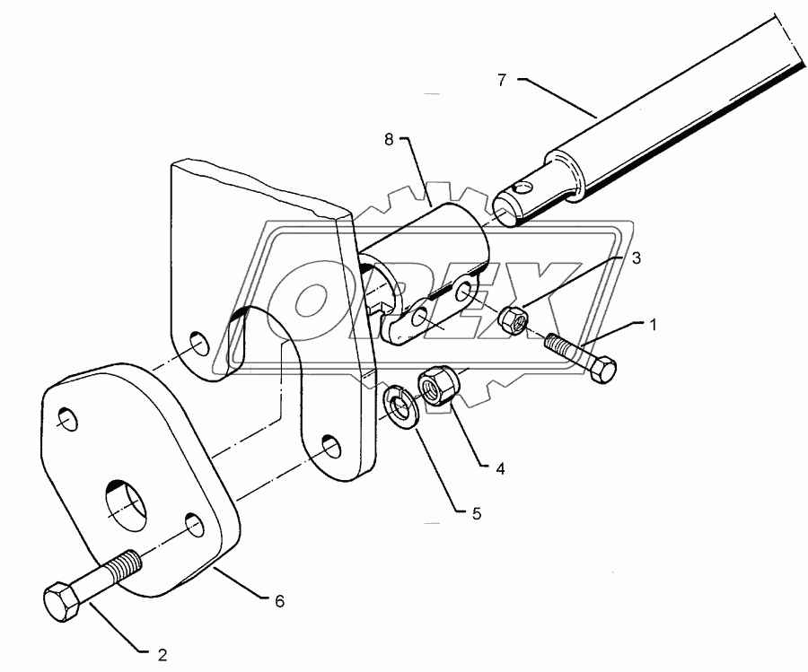 Lower link connection E55 L3 Z2