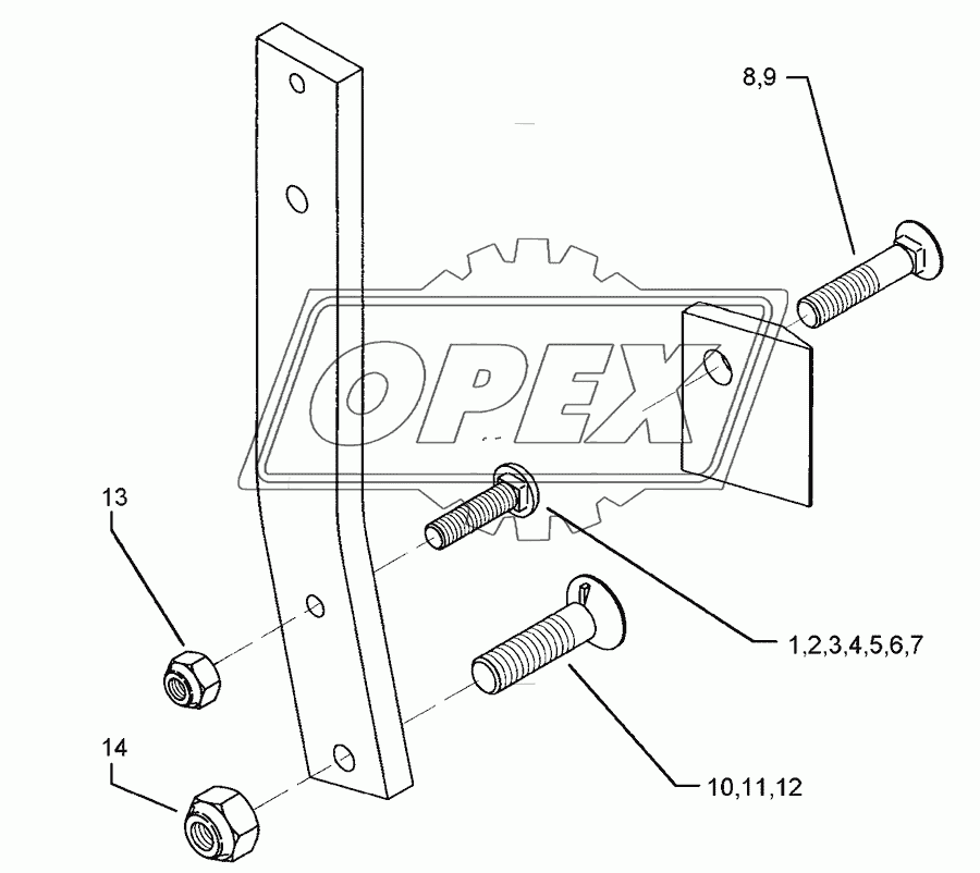 Bolts for leg Dural