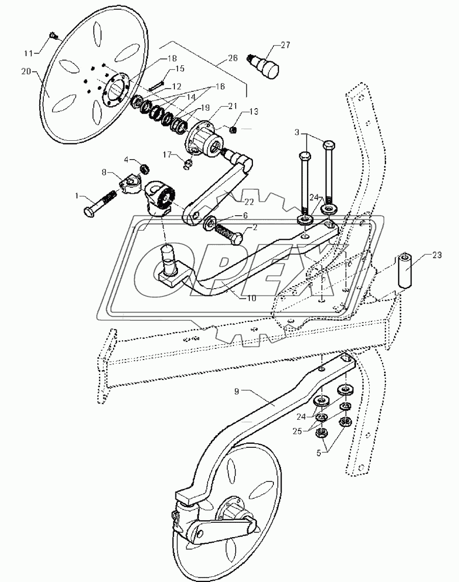 Disc coulter E5/6 D500 A G-Z40