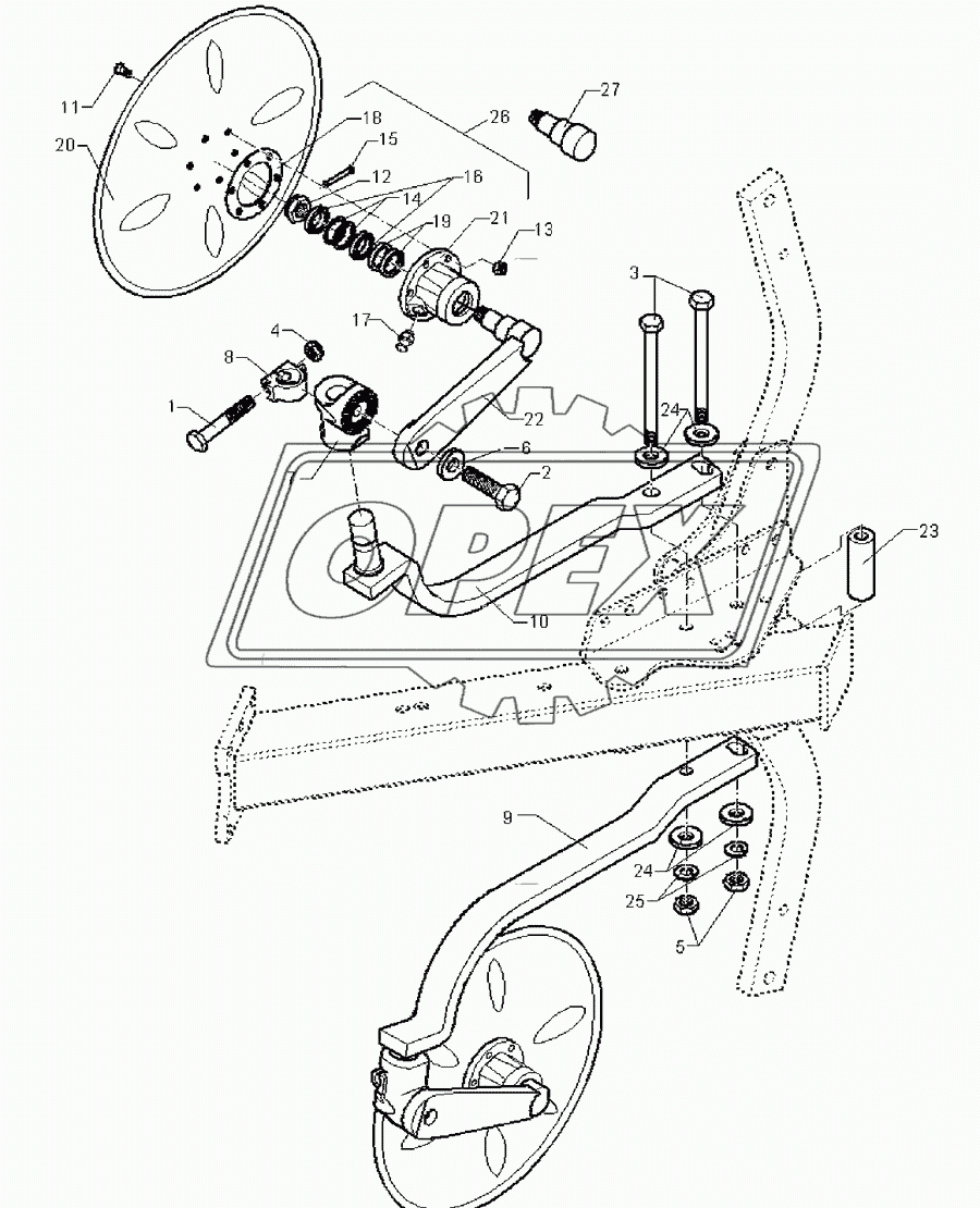 Disc coulter E5/6 D500-M G-40Z