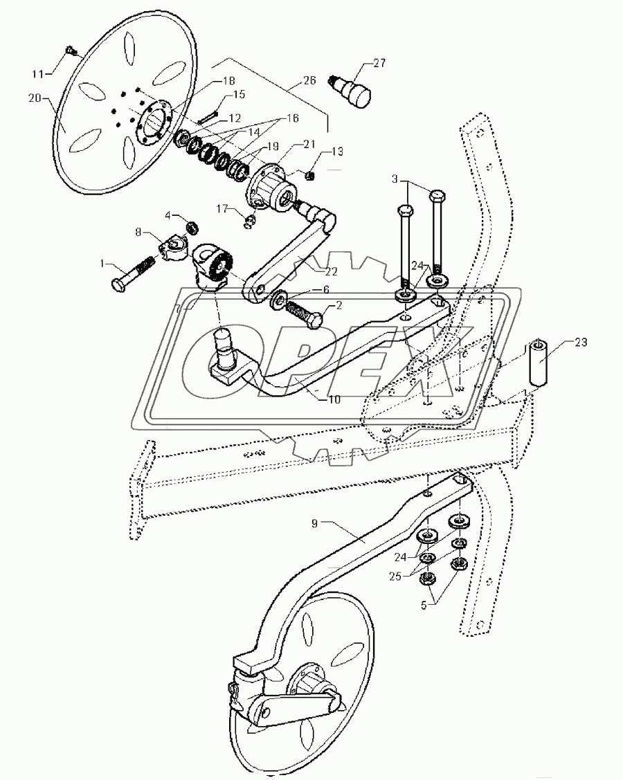 Disc coulter E5/6 D500-M Z-40Z