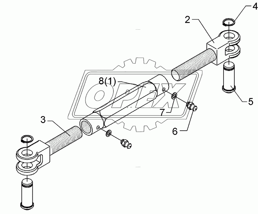 Turnbuckle	TR26x3/510/365