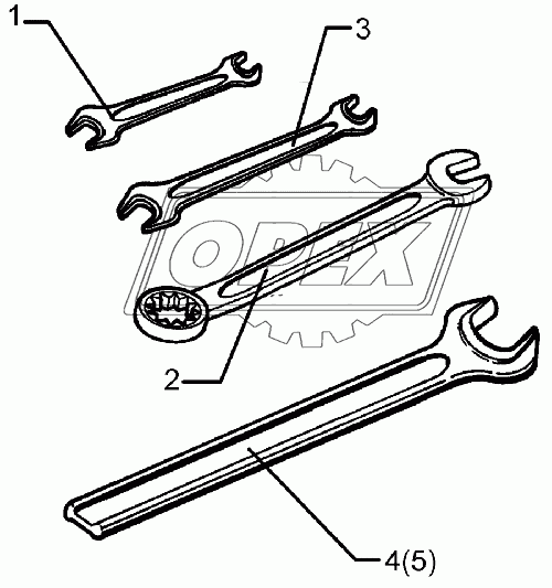 Tool set EurOpal 5