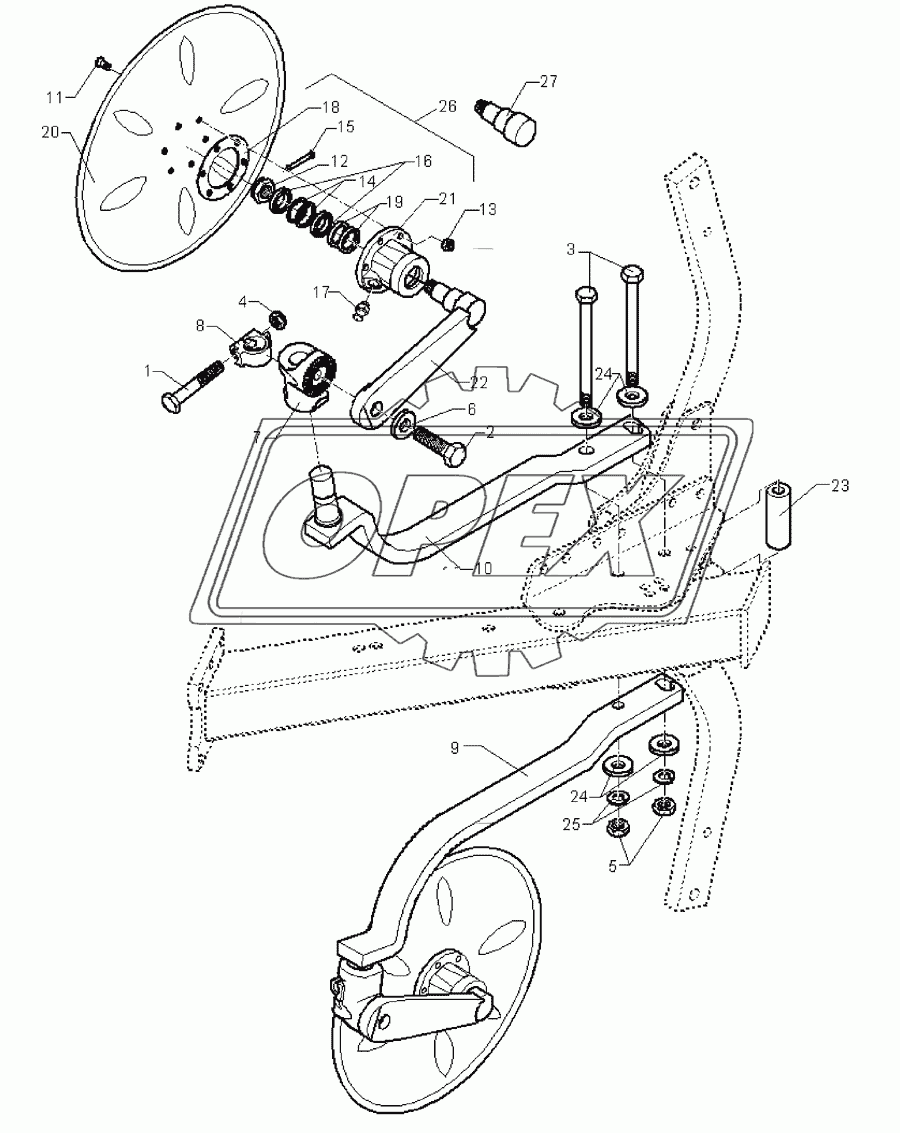 Disc coulter E5/6 D500-M G-40Z