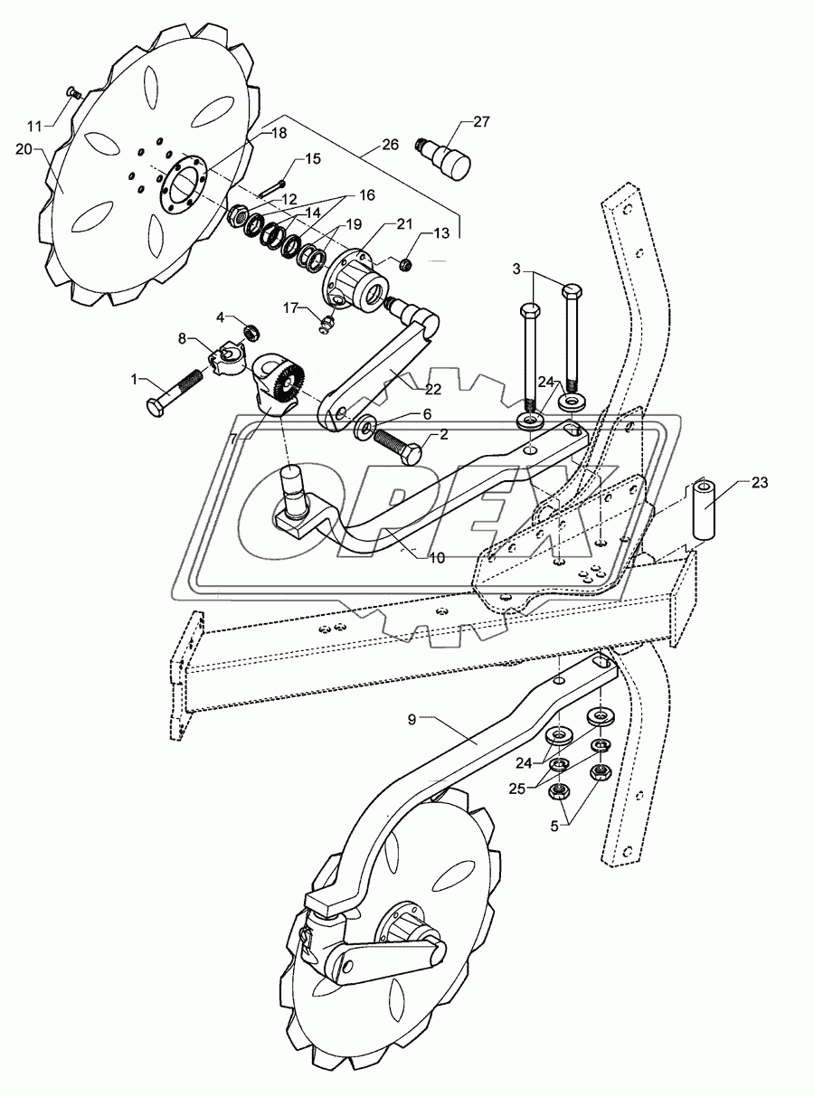 Disc coulter E5/6 D500-M Z-40Z