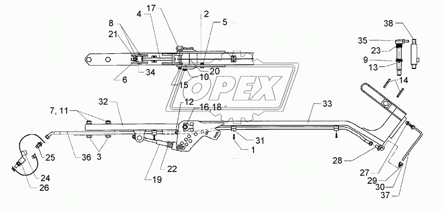 Attachment arm E1V