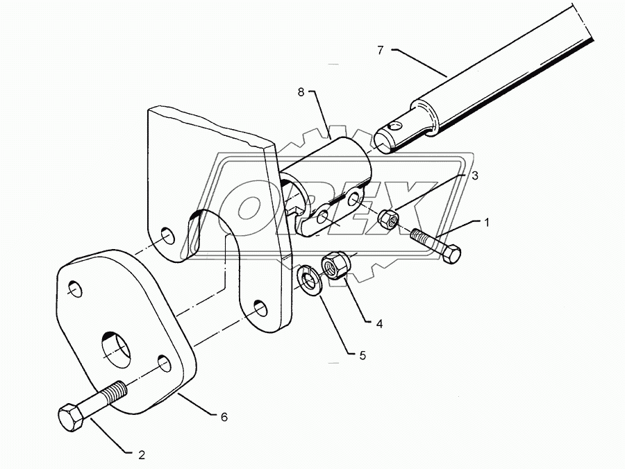 Lower link connection E55 L2 Z3