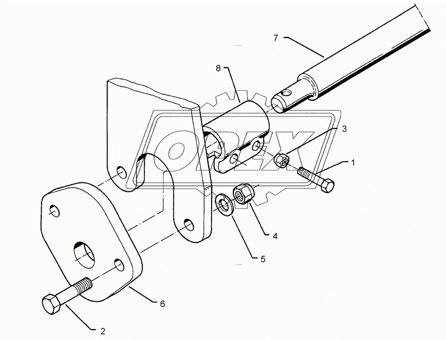 Lower link connection E55 L3 Z2