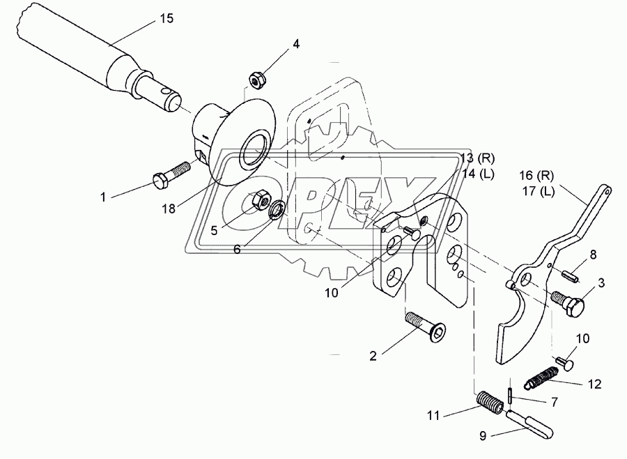 Lower link connection E55FH L3 Z2