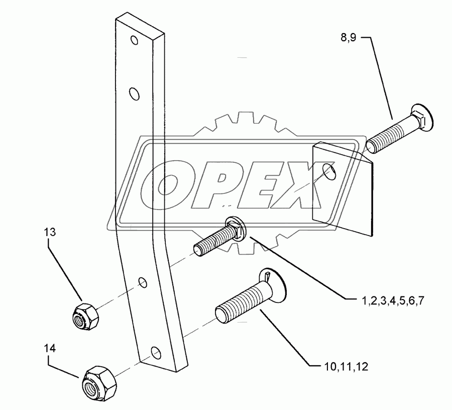 Bolts for leg Dural