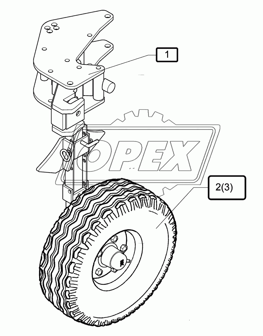 Depth wheel E6 195R15 555lg