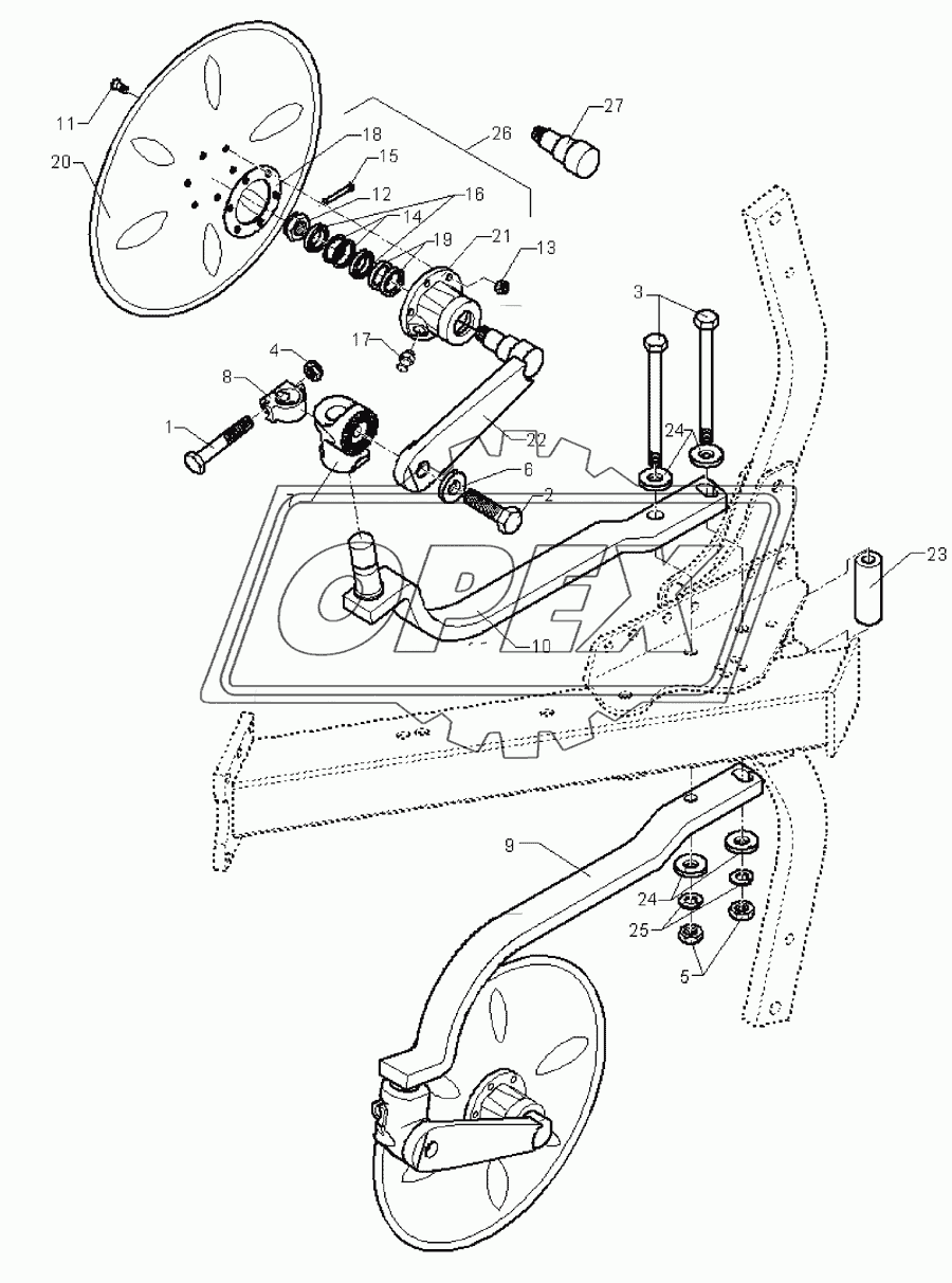 Disc coulter E5/6 D500 A G-Z40