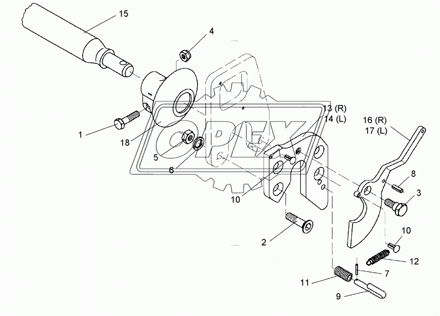 Lower link connection E55FH L2 Z3