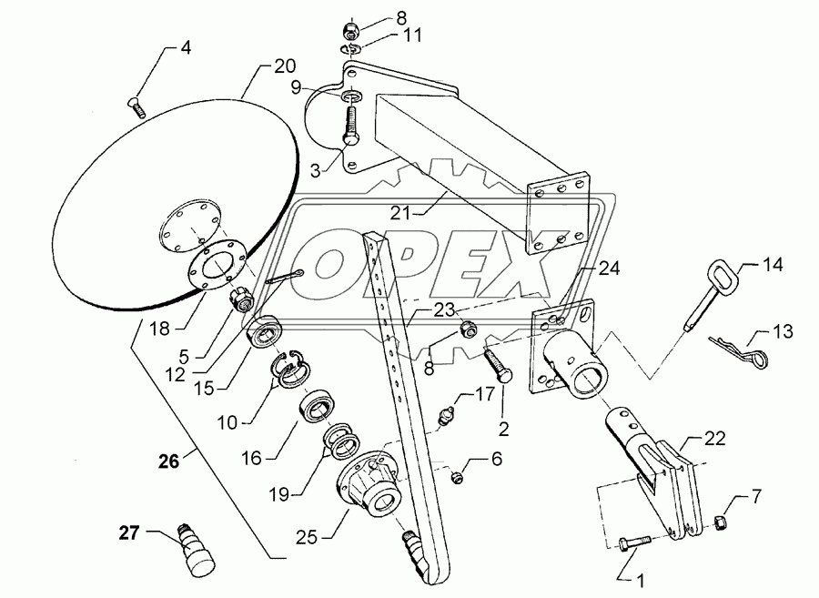 Headland attachment disc GPS-E7-D530