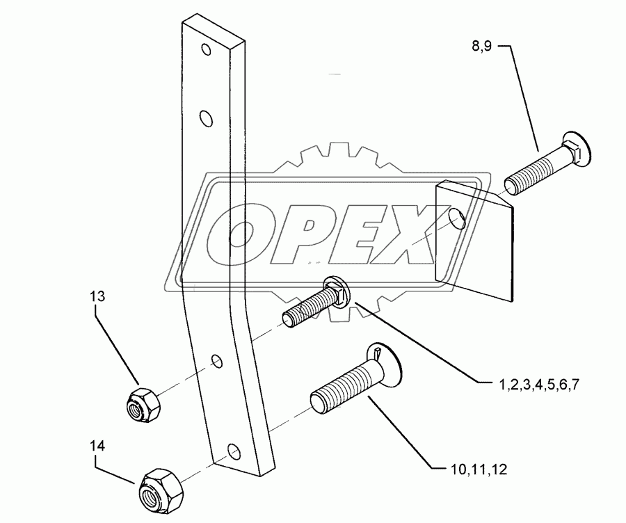 Bolts for leg Dural