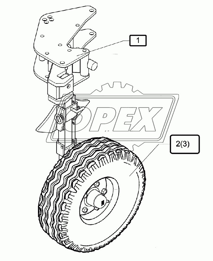 Depth wheel E7 195R15 555lg