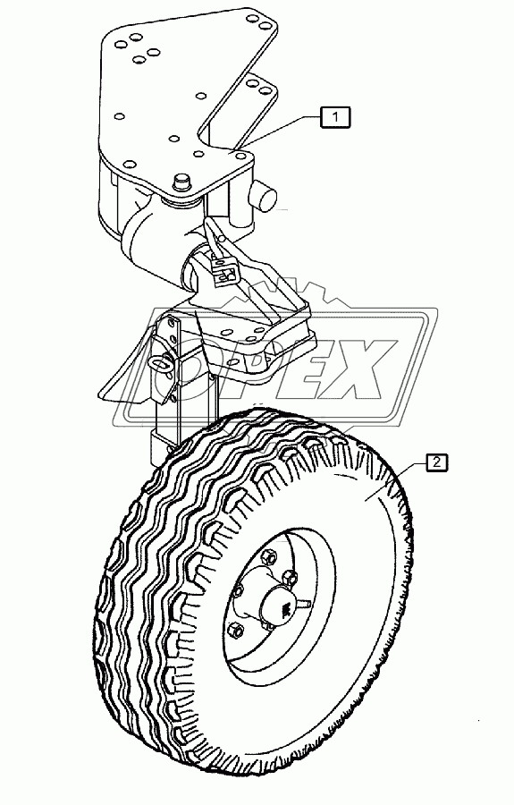 Uni-wheel E7 10.0/80-12 710x264