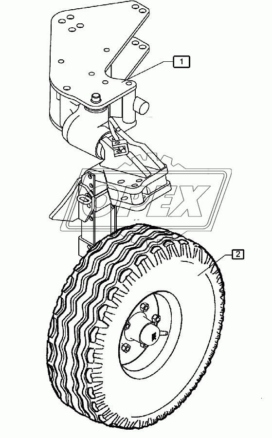 Uni-wheel E7 10.0/75-15.3 770x277