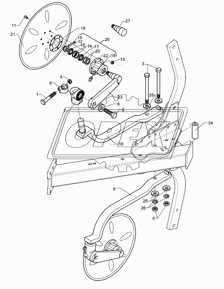 Disc coulter E7 D500 G-Z50