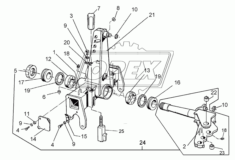 Turnover mechanism E100-L