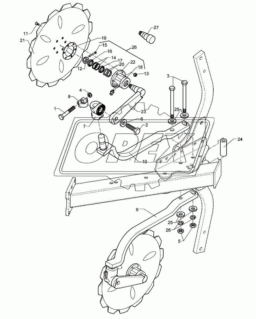 Disc coulter E7 D500-Z Z50