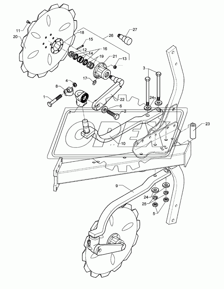 Disc coulter E7 D500 A G-Z40