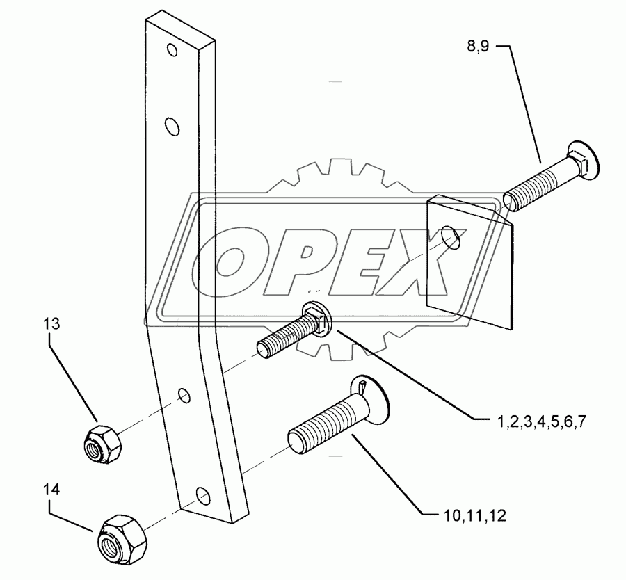 Bolts for leg Dural